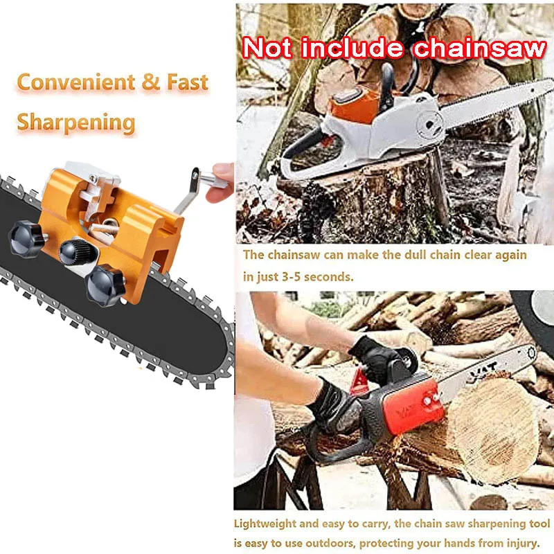 Woodworking Chainsaw Sharpener Jig Manual Chainsaw Chain Sharpening for Most Chain Saw Electric Saw