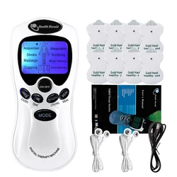 Electric Dual Output Tens Massage Machine Electrical EMS Muscle Stimulator Full Body Pulse Massager Acupuncture Health Care