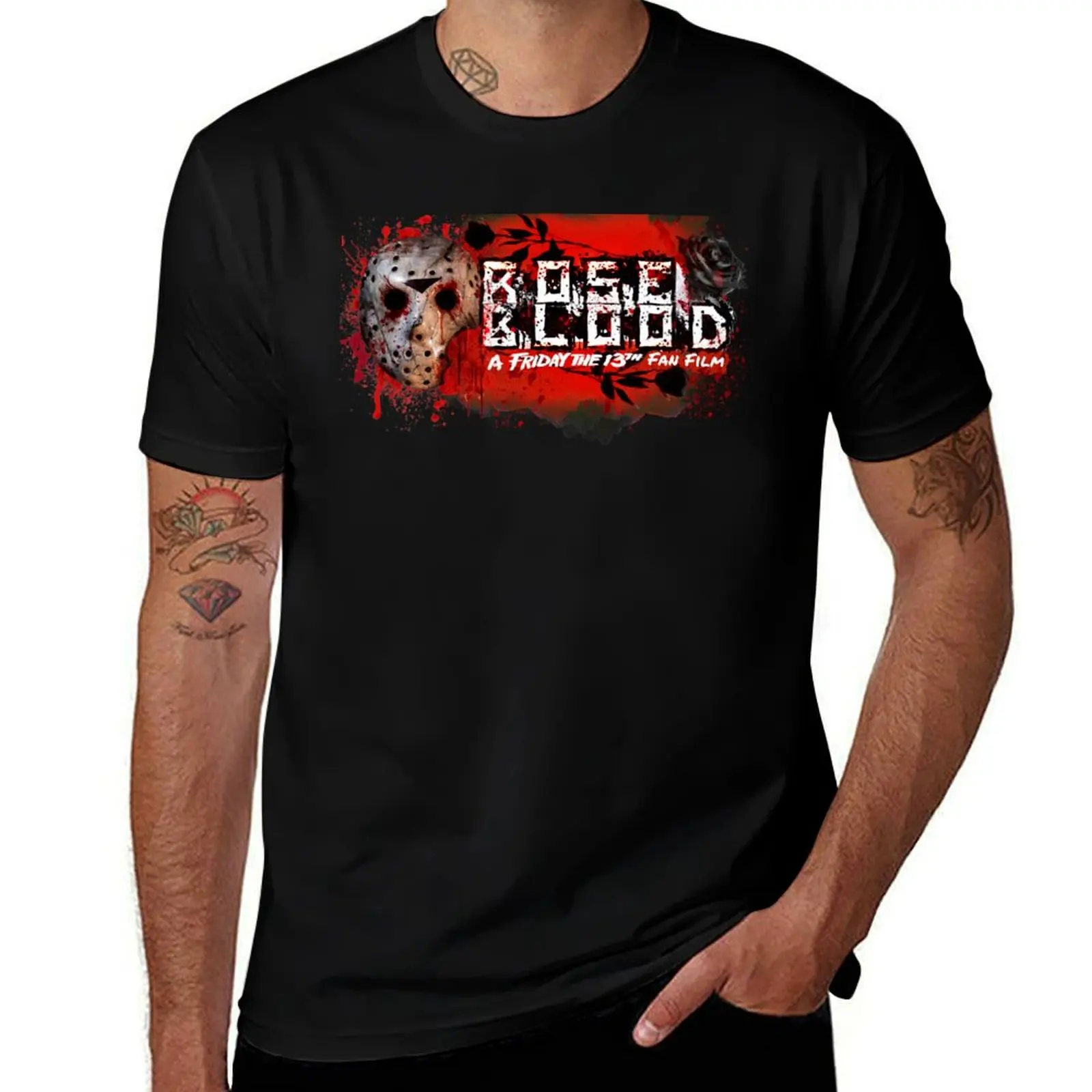 

Rose Blood Mask Logo T-Shirt t shirts cotton 100% cotton t shirts man 100% t shirt man casual T-shirt