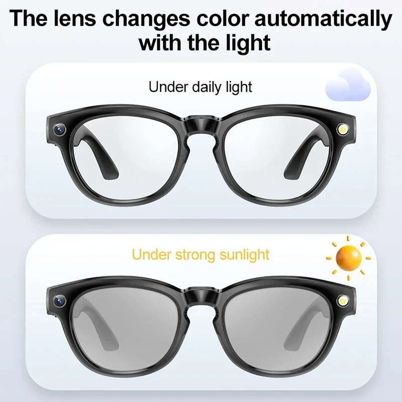 AI Smart Glasses+Mini Cameras HD 1080P Camera Polarized Sunglasses Video Recorders Security Sports DVR Surveillance Camcorder