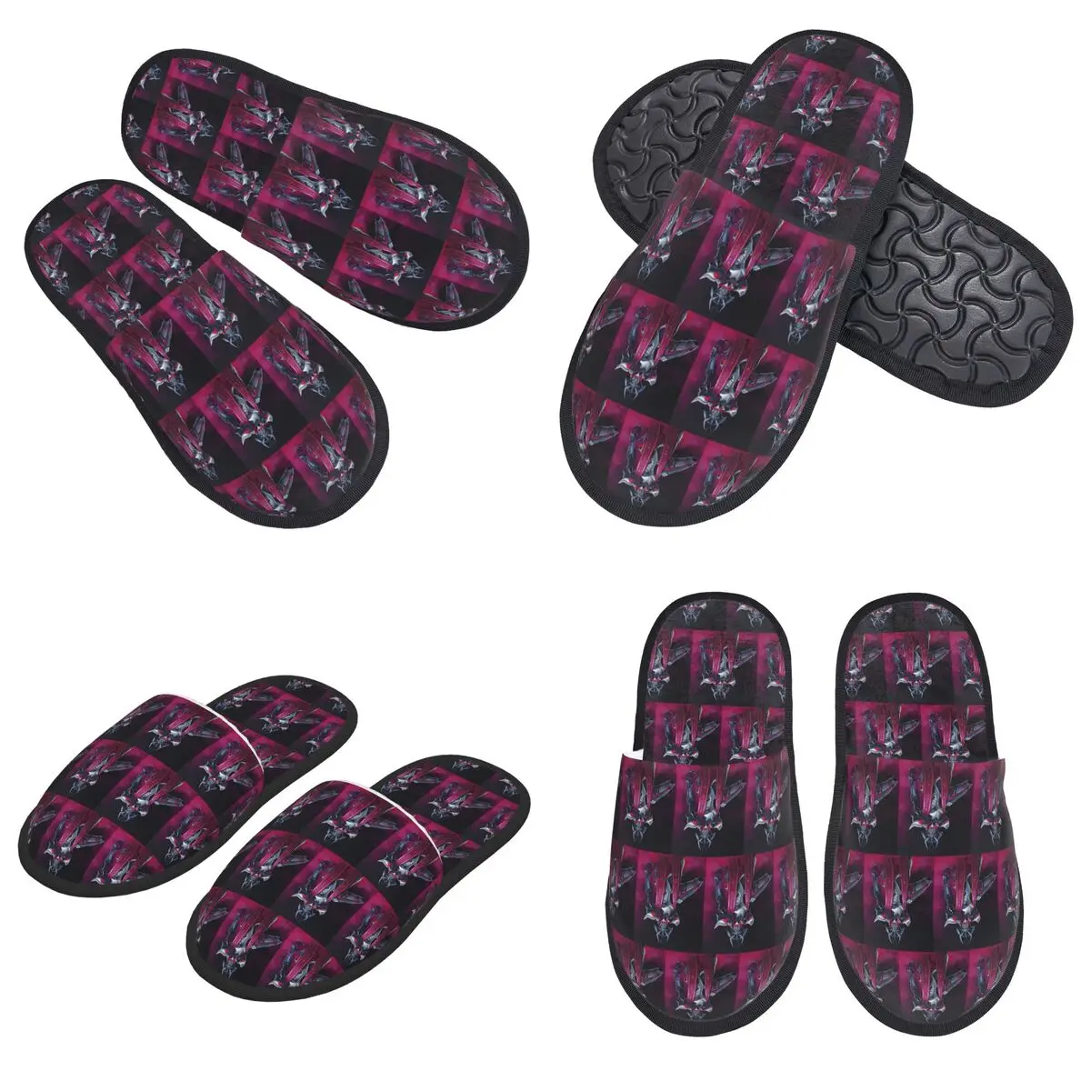 Sepatu Rumah Custom untuk Pria, Sepatu Rumah Wanita Model Samus Aran Metroid, Sepatu Rumah Empuk Hangat Berbahan Memory Foam, Sepatu Rumah Nyaman untuk Dalam Ruangan