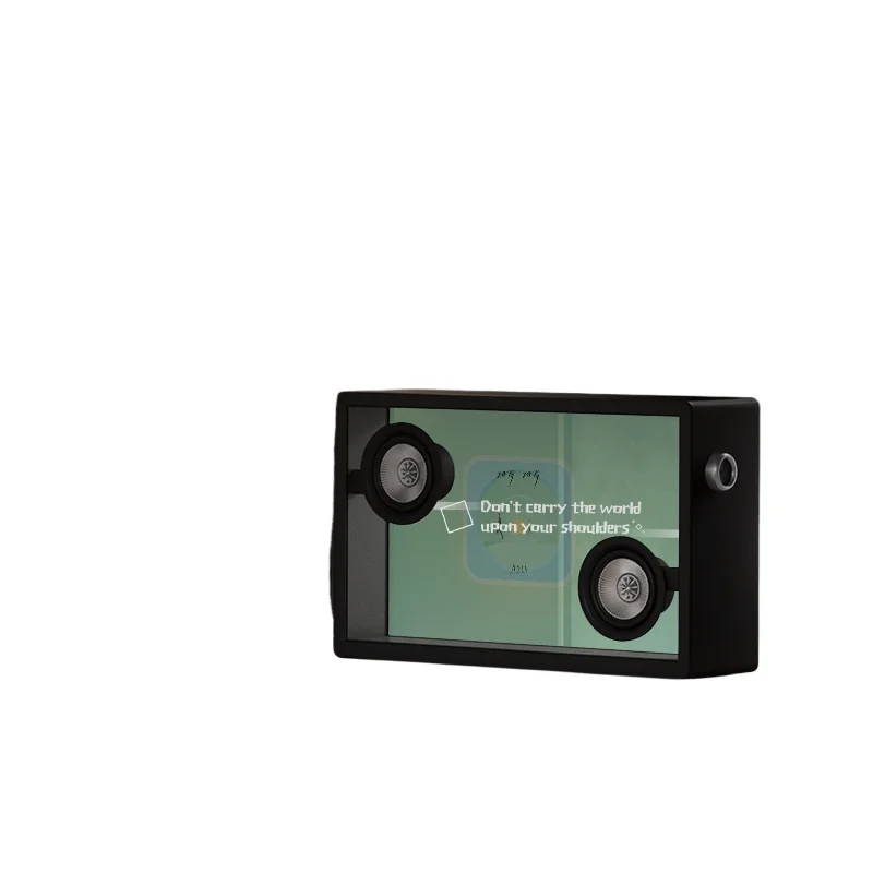 Floating lyrics speaker, Bluetooth speaker, high-transparency glass display, APP control, 2.0 stereo sound, bass mode
