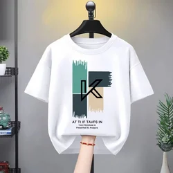Boys Girls 100% Cotton T-shirt Summer Wear Baby Sports Cartoon Tees Trendy Printing  T Thin Soft Crew Children's Clothes New