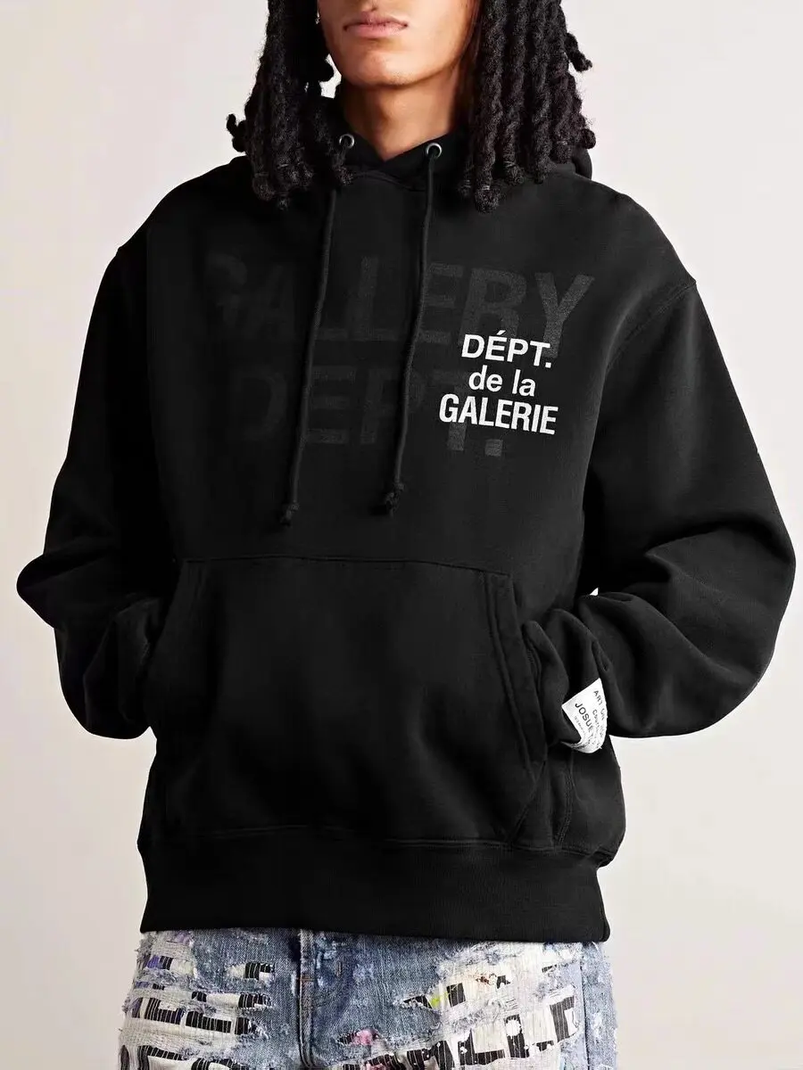 Gallery Dept Letter Overlap Print American High Street Hooded Sweater