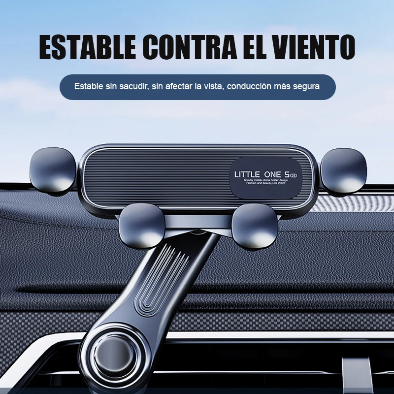 

Gravity Car Phone Holder Air Vent Cell Phone Holder in Car Mobile Support For iPhone 16 15 14 Samsung Xiaomi Universal GPS Stand