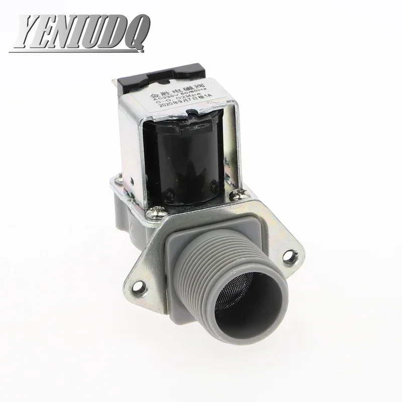 AC 220V DC 24V 12V Air Conditioning Solenoid Valve G3/4 Male Thread to 12mm Pipe Ice machine Inlet Valve Plastic Solenoid Valve