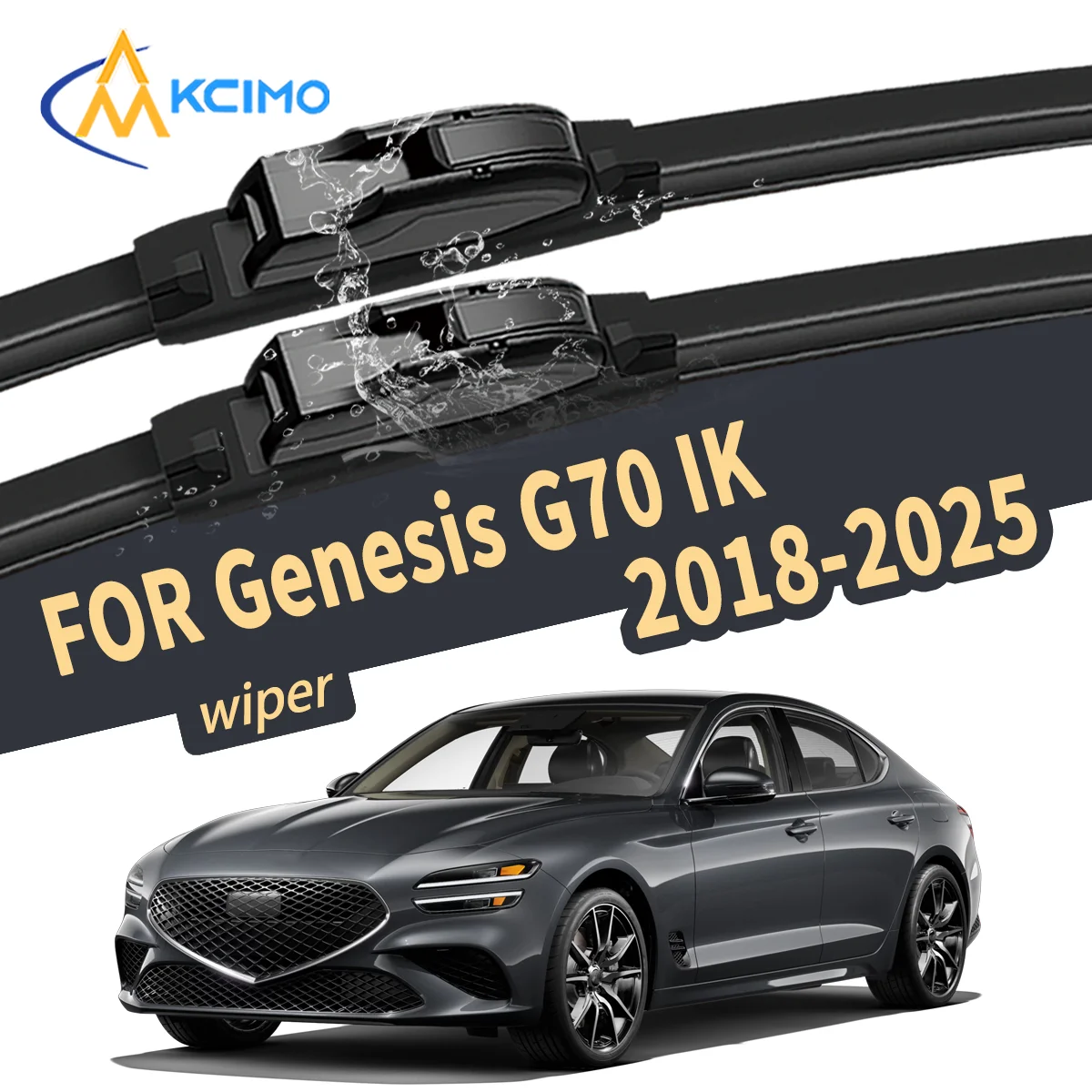 

Silent Wiper Blade For Genesis G70 IK 2018-2025 Natural Rubber Windshield Wiper Auto Replacement Parts High Quality Car