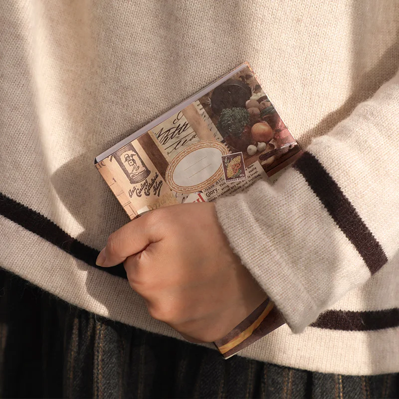 155 Pcs Set regalo di cancelleria coreana A6 reticolo Notebook Sticky Note Washi Tape Fiche Creative Retro Style Office studenti imparano