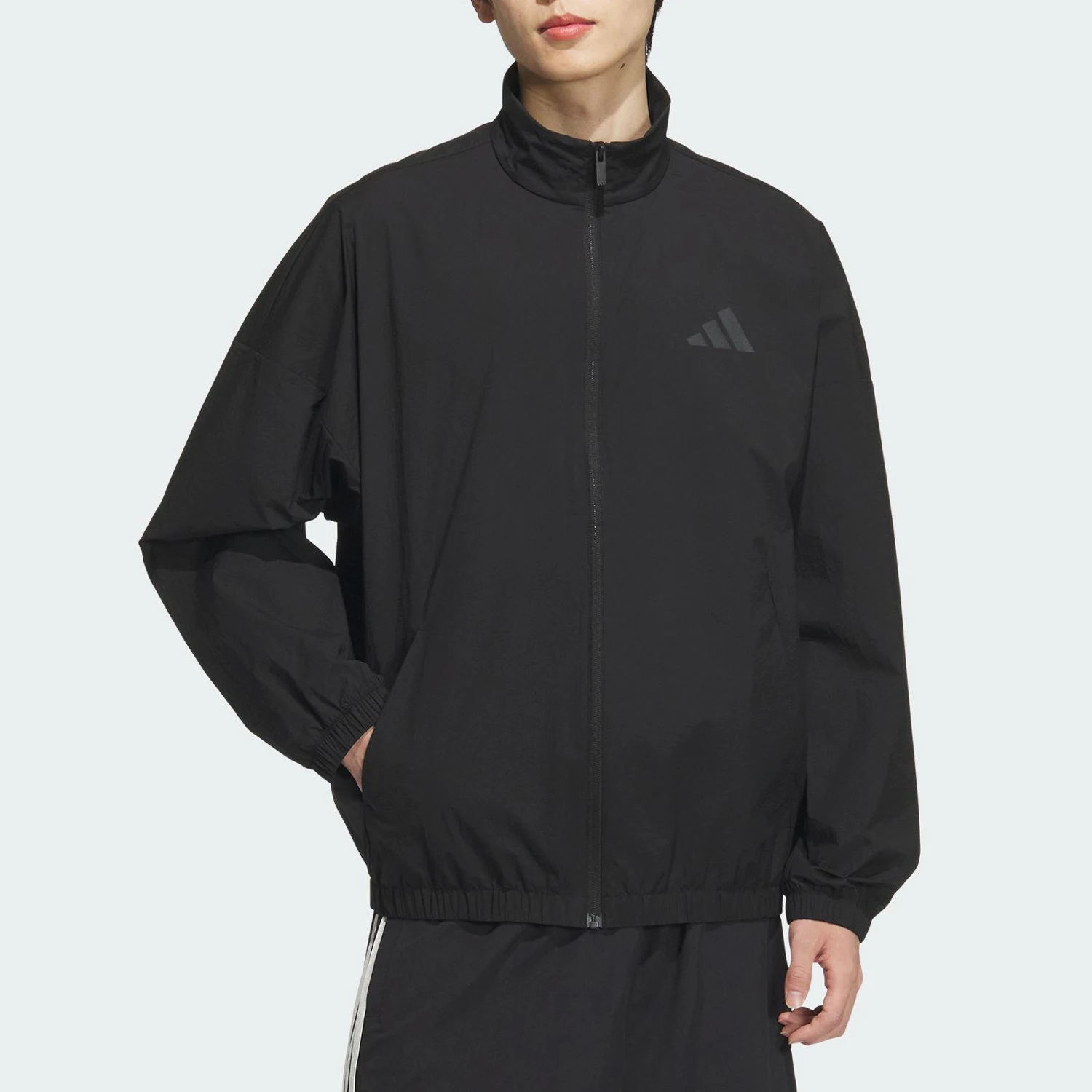 

Adidas Official Authentic 2025 New Men's Woven Stand Collar Jacket JZ8408