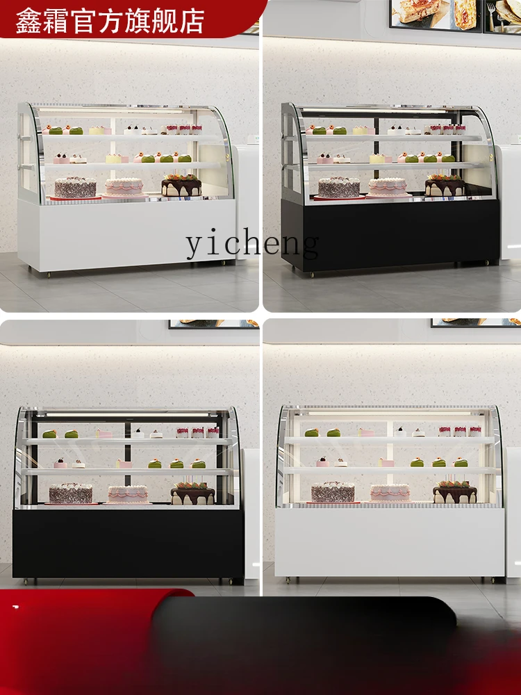 ZK Cake Show Case Dessert Display Refrigerated Cabinet Commercial Fruit Fresh Cabinet