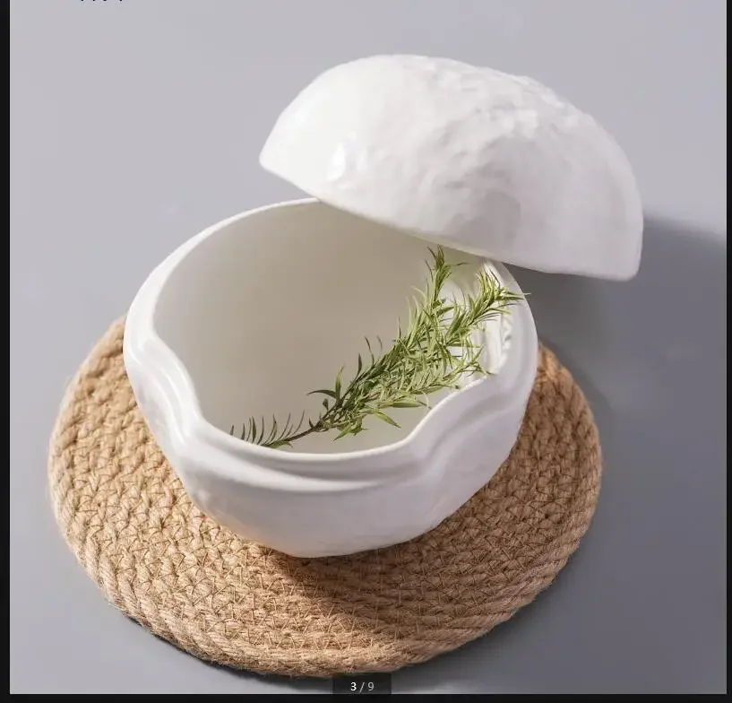 

Ceramic Bowl with Cover Dessert Bowl White Dinner Plate Western Plate Hotel Tableware Fruit Tray Salad Bowls Snack Bowls Dish