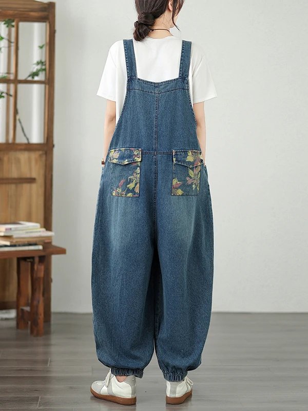 Overol de Mezclilla para Mujer, Pierna Recta Hoada, Estilo Nuevo, Primavera Verano, Azul Claro, Informal, Mezcla de Aodón...