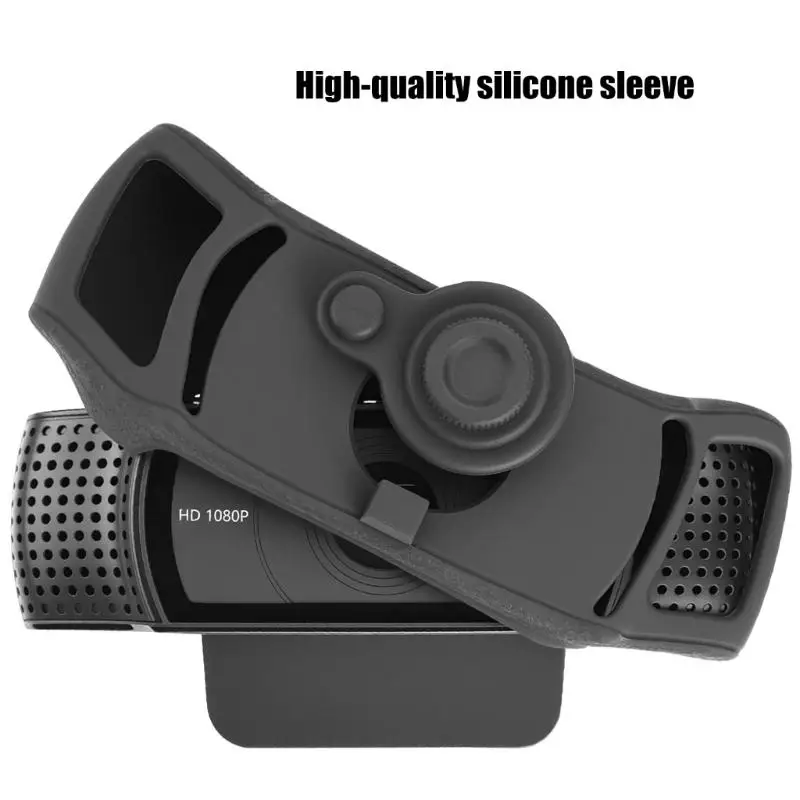 R53C Snugly Fit Silicone Case For C920x HDPro Webcam/C920PRO/C922x Featuring Builts In Camera Privacy Cover Dust Protections