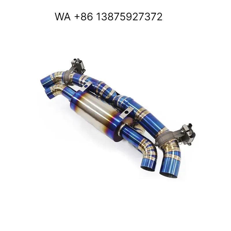 Wmwmnu For 2019-2024 911 992 3.0T Full Titanium Valved Exhaust System High Flow Performance Muffler