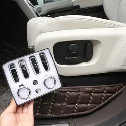 Car Accessory Car Seat Adjustment Button Cover Trim Sticker For Land Rover Range Rover Sport Evoque Discovery Sport Discovery 5