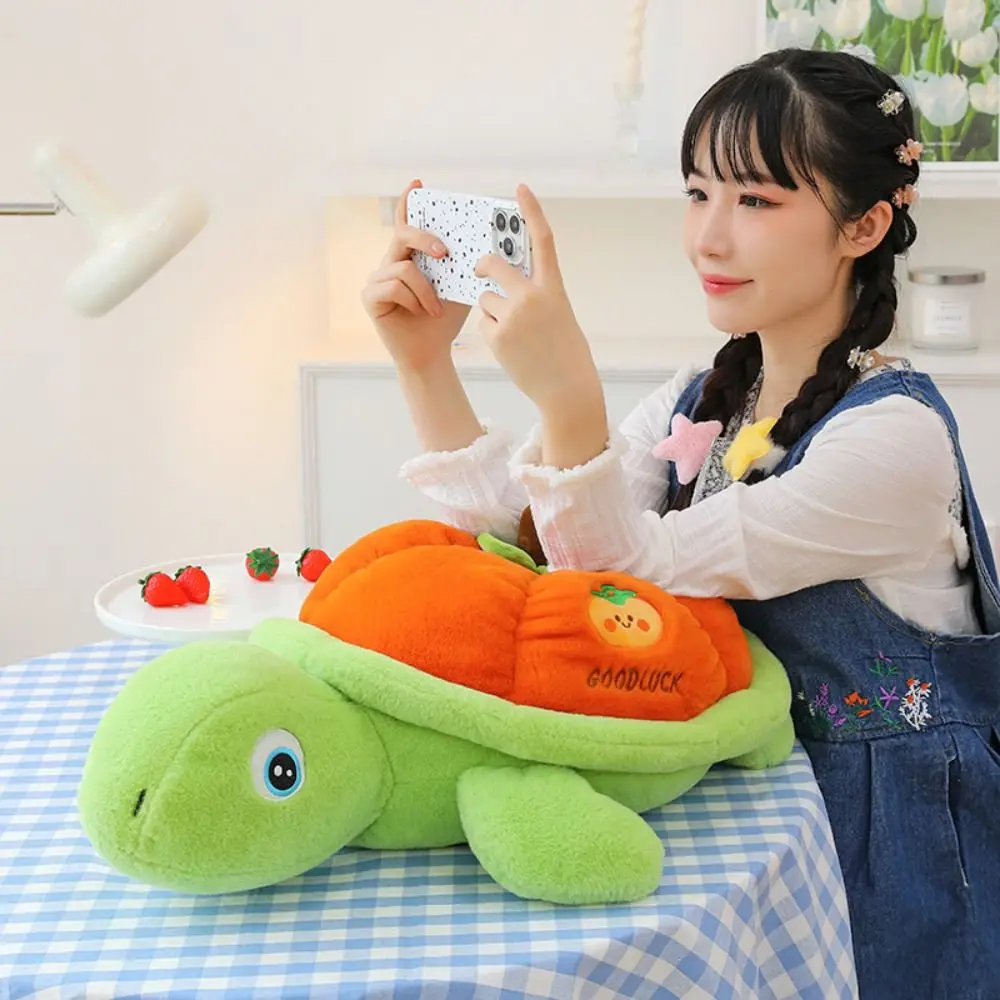 

Спящая кукла для девочек, пушистая черепаха с хурмой, игрушки, мягкая мультяшная черепаха, мягкая кукла 25 см, милая черепаха, кукла в виде животного, подарок для детей