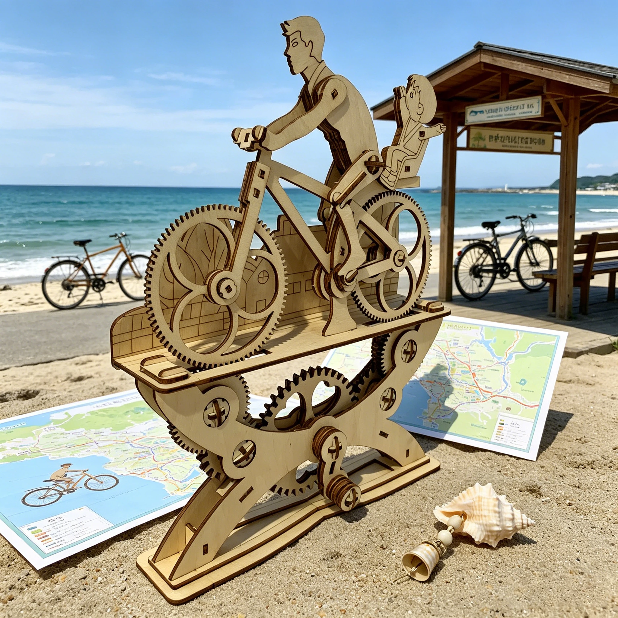 Puzzle Kayu 3D Sepeda Mekanik  - Cycling Gear Gifts ulasan dan harga