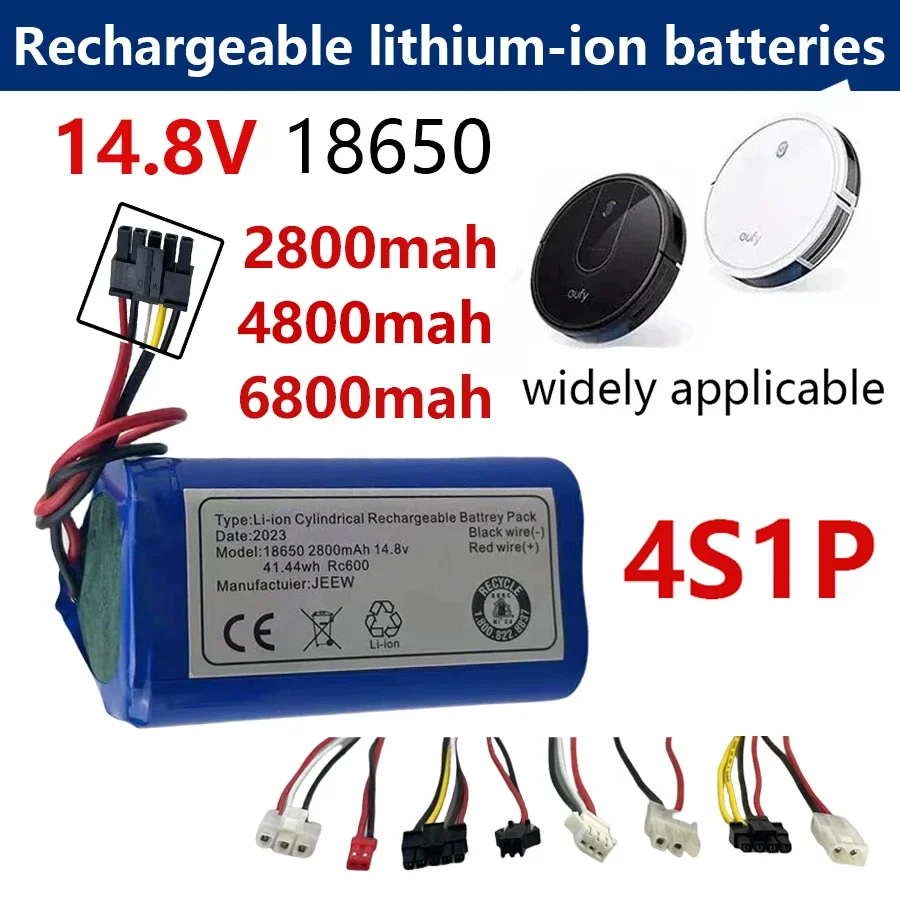 Подходит для Xiaomi/iLife/PEL Esensil/Дискретность/Robovac/ecotсиденья Conga/LectrousX/настройки FY Robvac ce14.4в, 2800 мАч 4S1P, 14,8 в