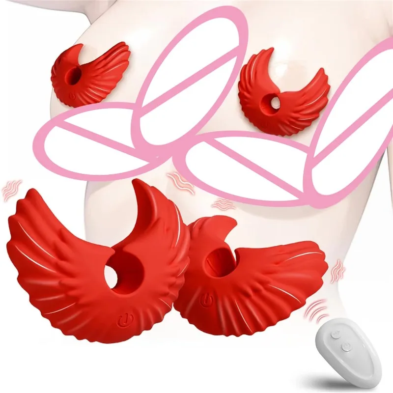 BDSM تهتز الحلمة المشابك اللاسلكية التحكم عن بعد الحلمة هزاز تحفيز هزاز أدوات المتعة الجنسية للنساء الجنس