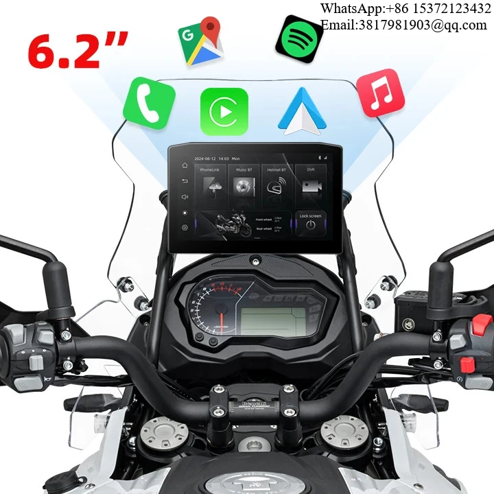 

EKIY 6.2inch Waterproof Display Screen Portable Monitor Motorcycle Carplay Wireless Android Auto Navigation Moto Carplay