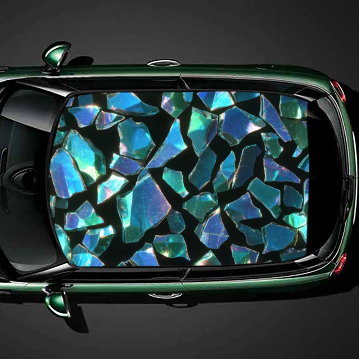 Galaxy Shard Car Roof Sticker, PVC Self-Adhesive Waterproof Car vinyl Decal, Car Decoration Protection Stickers, Easy Install Ca