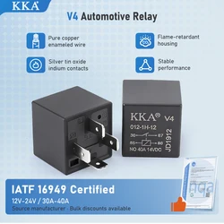 [25pcs/Box] DC 12V-24v 4 Pin Automotive Car Auto Relay High-quality auto Relay with PA66 bracket