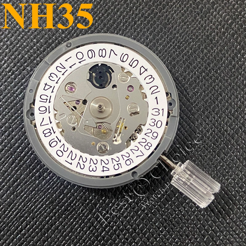 NEW Japan Genuine TMI NH35 Automatic Mechanical Movement High Accuracy 24 Jewels Mod Watch Replacement NH35A Date at 3:00