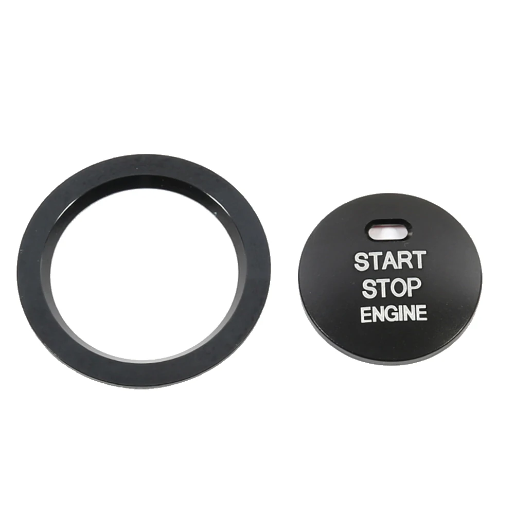 Car START Engine Button Cover STOP Key Ignition Switch Sticker for Great Wall Cannon GWM Poer Ute 2021 2022 Black