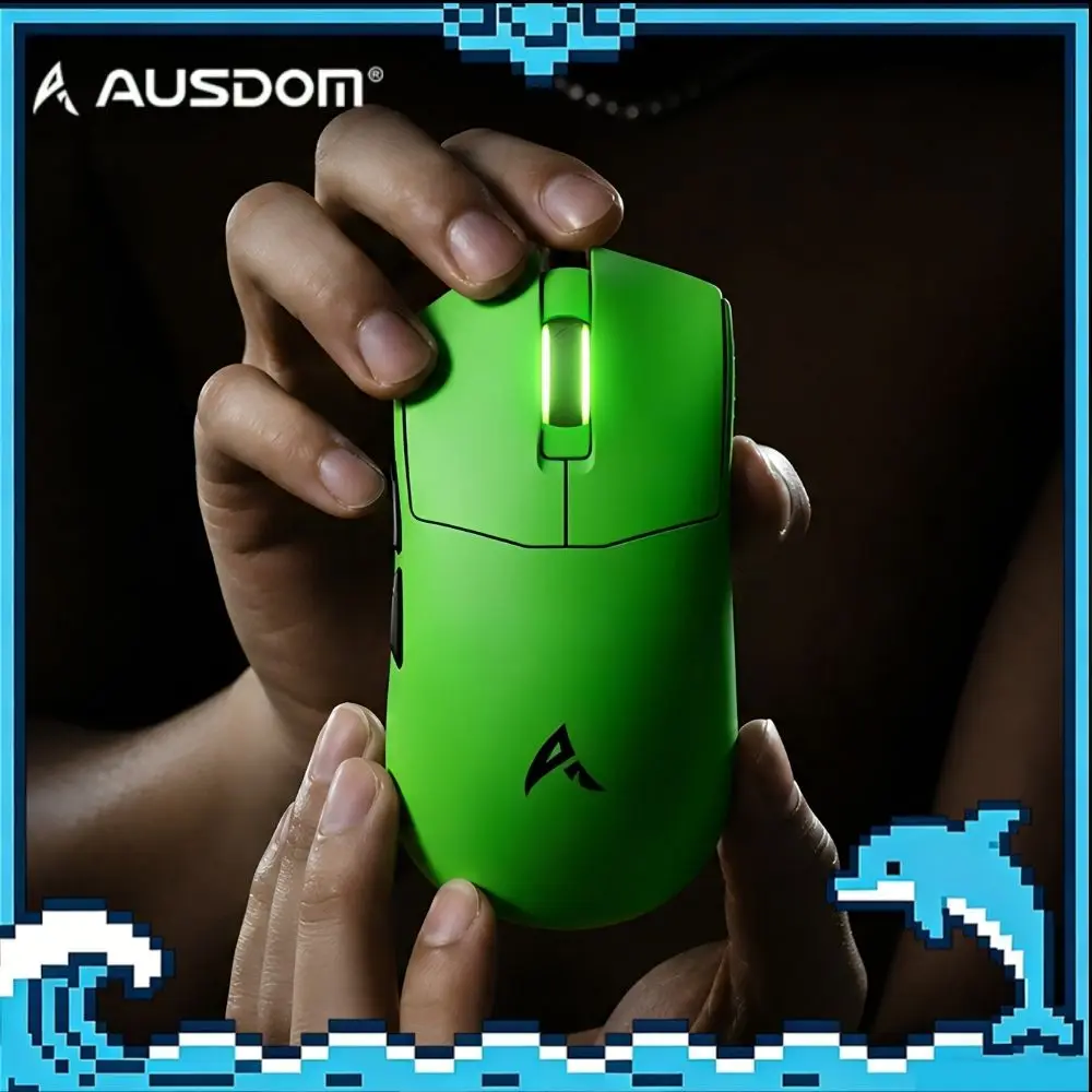 AUSDOM G06 Mouse PAW3955 Tri-mode Wireless Titan Sensor 20000 DPI 0.181ms Low Latency 128MHz Gaming Mouse PC Laptop Gamer Gift