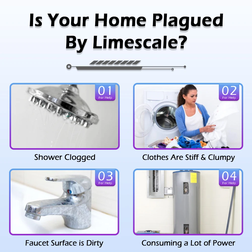 Briskspring Advanced 2 في 1 فلتر مسبق للمياه مضاد للمياه، منقي مياه الصنبور المنزلي يزيل الشوائب ويمنع مقياس الكلس