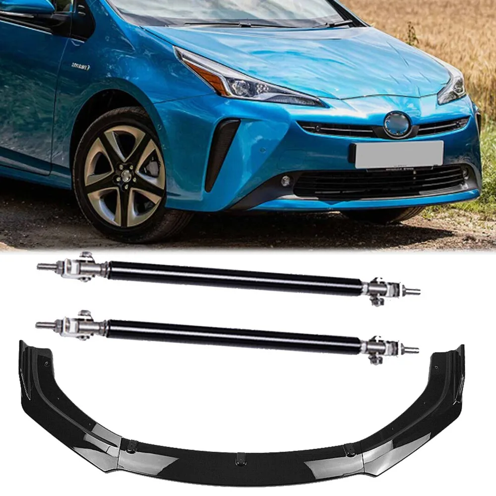 

Front Bumper Cover Lip Spoiler Trim Gloss Black For Toyota Prius CARBON Y United States