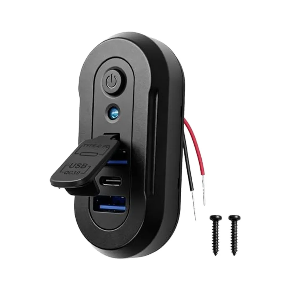 72W USB Socket 12V/24V FOR Surface Mount Fast Charger Panel for Truck Boat RV