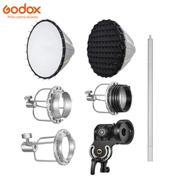 Godox Diffuser Honeycomd Grid Focusing Mount Rod Strobe Adapter for Parabolic 68 88 128 158 Softbox P88 P128 P158 Light System