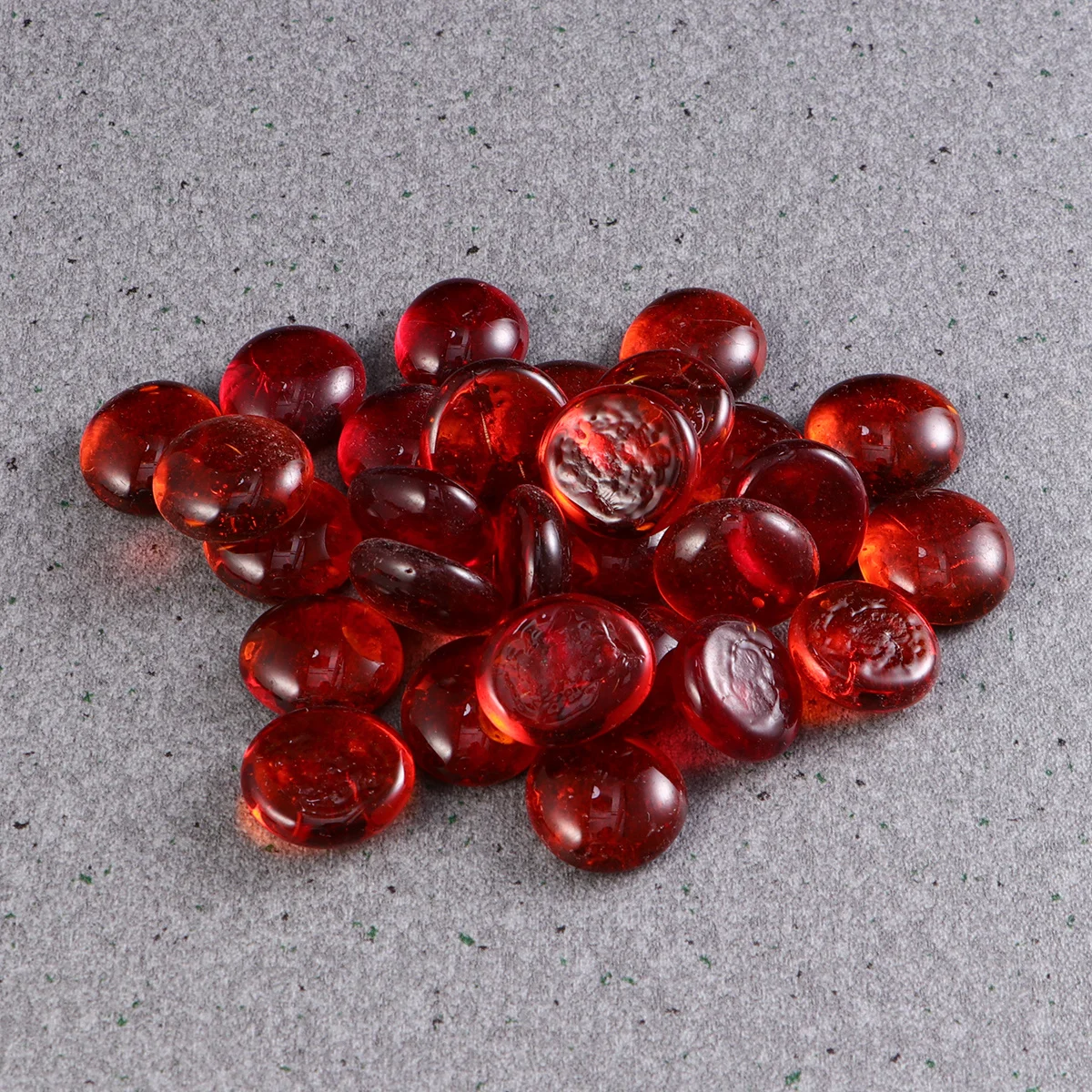 

1 set 1 Set Red Transparent Flat Beads Glass Decorative Gravels Fish Tank Ornaments Aquarium Crafts Home Vase Diy Landscape