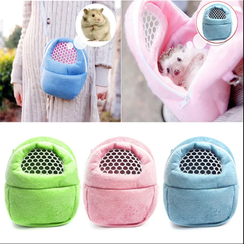 Pet Carrier For Small Animals Hamster Pocket Dog Sleep Bag Hanging Hamster Backpack Rat Hedgehog Chinchilla Ferret Puppy