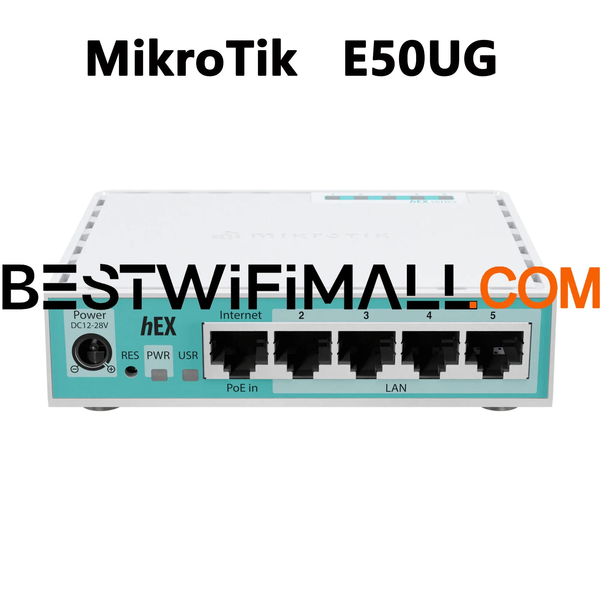 

Маршрутизатор MikroTik Ethernet E50UG hEX Refresh с 5 портами Gigabit Ethernet