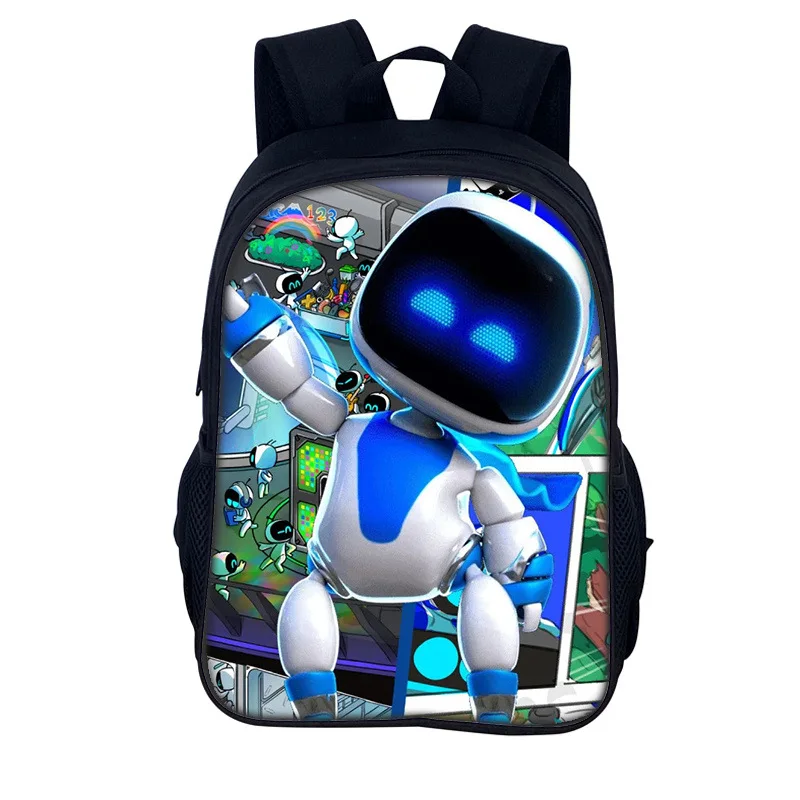 Astro bot student Bookbag Notebook School Backpacks 3D Print Oxford Waterproof Boys/Girls Travel Student Backpacks