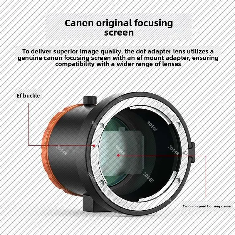 DOF Professional Phone DSLR Adapter for Canon EF Mount Photography Depth of Field Lens Converter