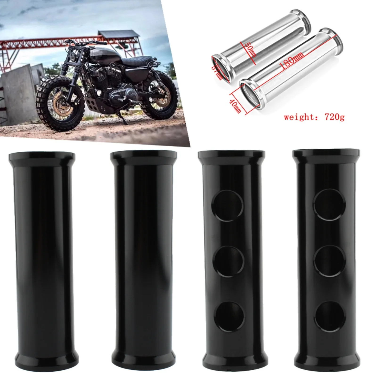 39mm Upper Fork Boots Slider Shock Absorber Cover For Harley XL 883 XL1200 FXD