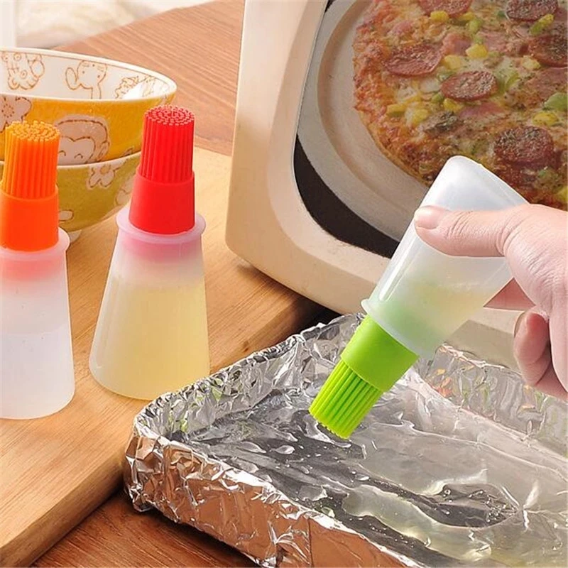 1pcs Xiaomi Portable Oil Bottle Barbecue Brush Silicone Kitchen BBQ Cooking Tool Baking Pancake Camping Accessories Gadgets