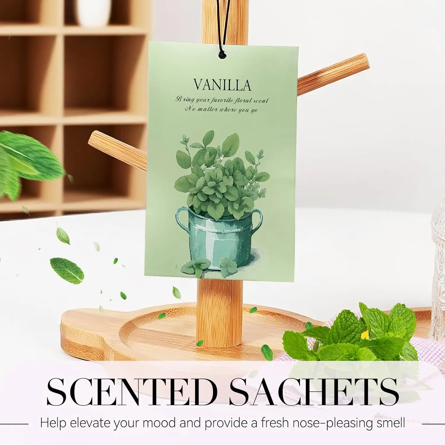 Vanilla Scents Scented Sachet Packet Air Freshener Bags for Drawers Closets Cars Long Lasting Home Fragrance