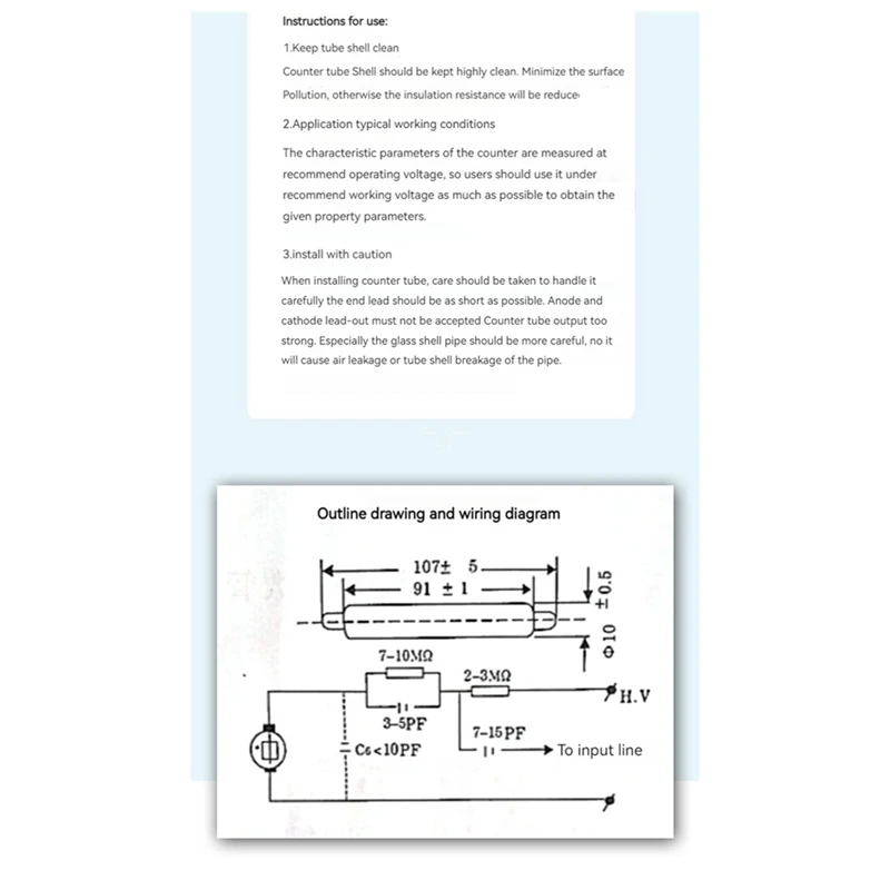 1 комплект J305, счетчик Гейгера, детектор ядерного излучения, трубка GM, запасные части для монитора излучения с ионной камерой