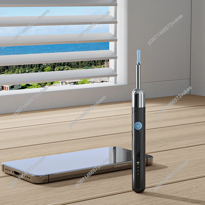 واي فاي المنظار 4.2 مللي متر 1080P كاميرا منتقي الأذن مع قاعدة ملعقة الأذن لنظام iOS/أندرويد منظار الأذن تنظيف الأذن مع أداة إزالة شمع الأذن