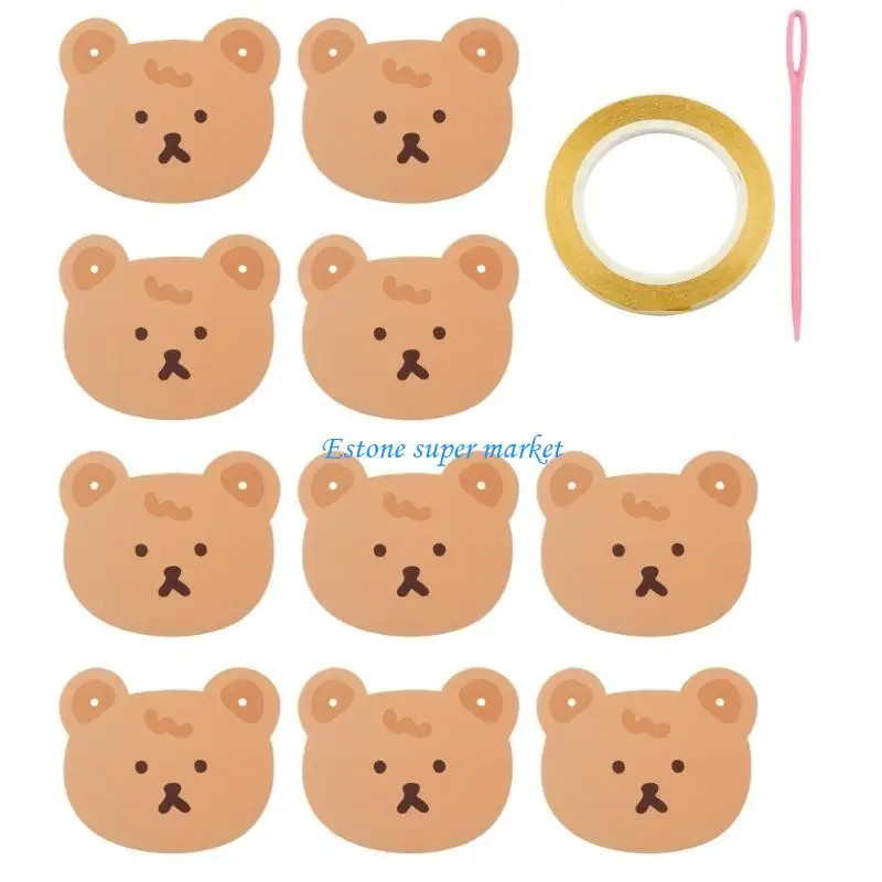 

090B Kids Photoshooting Props Bear Bunting Flags Photography Props Child Photostudio Accessories Nursery Room Decorations