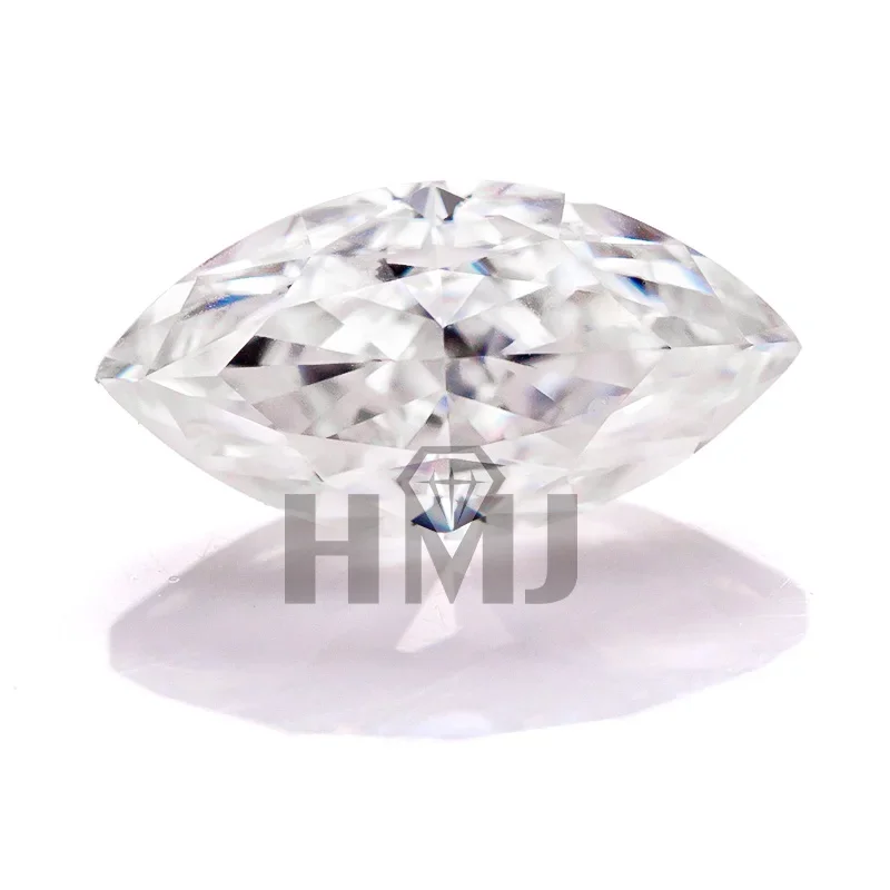 Moissanite Stone Crushed Ice Marquise Cut VVS1 D Color Loose Lab Grown Diamond with GRA Certificate Gemstones Wholesale