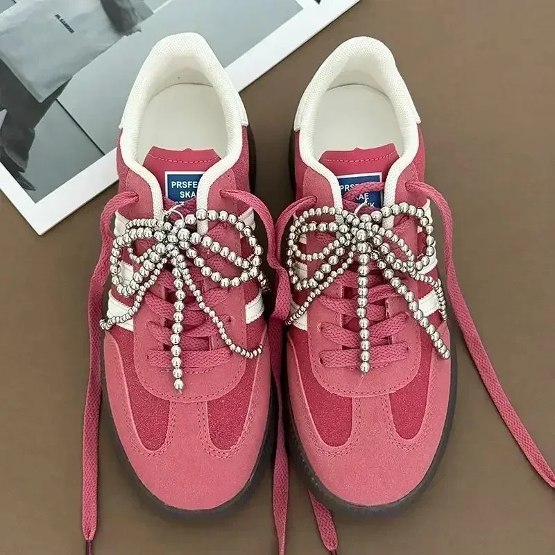

2Pcs Handmade Shoes Clip Double Layered Pearl Bead Bowknot Charm Shoe Buckle Decoration Bag Pendant Bow Key Chain Accessories