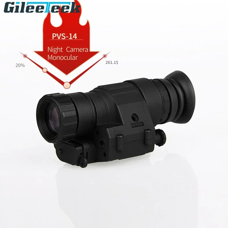 PVS-14 Night Vision Scope Monocular 2X30 Night Camera Monocular Digital Scope Camera Darkness Night Infrared Cam For Hunting