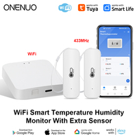 Wireless Weather Station Digital Room Thermometer Indoor Outdoor Hygrometer WIFI Temperature Humidity Sensors Table Wall Clock