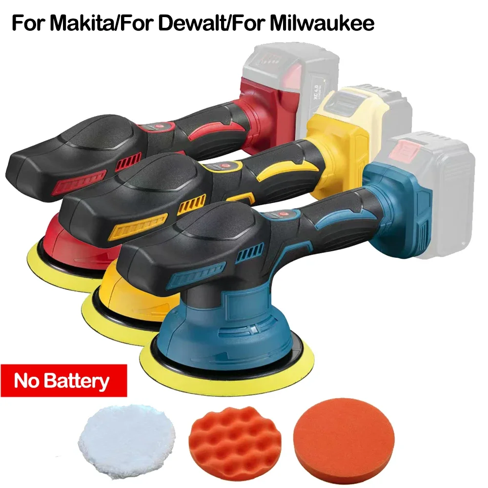 

Fit for Dewalt/Milwaukee/Makita/ Battery Electric Car Polisher Cordless Auto Polishing Machine Waxing Sanding Sealing Power Tool