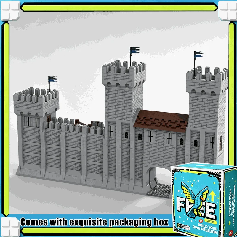 5497PCS Modular Castle Building Blocks Medieval Fortress Tower Model Custom Puzzle DIY Assembly Creative Display Toy Gift